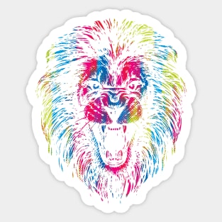 Vibrant Lion Sticker